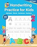 Handwriting Practice Book for Kids Ages 6-10: Printing workbook for Grades 1, 2 & 3 and Exciting Handwriting Activities for Kids