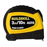 Buildskill 3M Durable Measuring Tape: Good Standing Strength, Clear Markings, Versatile in Industries, Lightweight, Easy-to-Use, Time-Saving, and Auto-Lock
