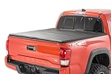 Rough Country Soft Tri-Fold Truck Bed Tonneau Cover for Toyota Tacoma (2016-2024) - Fits 5' (60.5") Bed, Weather-Resistant Tacoma Bed Cover