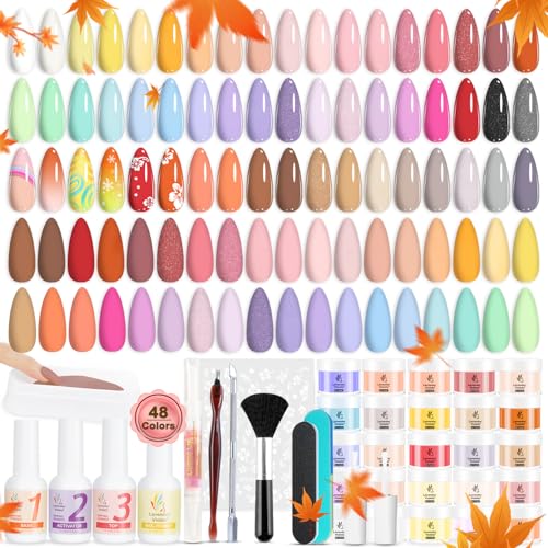 Lavender Violets Dip Powder Nail Kit, Large Capacity Set