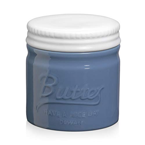 DOWAN Butter Dish for Spreadable Soft Butter, Butter Keeper Crock, No More Cold & Hard Butter, Housewarming Gift Indoor Home Kitchen Decor