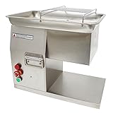 TECHTONGDA Electric Meat Cutter Slicer Commercial Shredded Diced for Steak Beef Pork Meat YF-90T 6mm