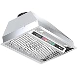 36 Inch Insert Range Hood with Voice/Gesture/Touch Control, 900 CFM Built-in Kitchen Hood Vent with 4 Speed Exhaust Fan, Memory Mode, Adjustable Lights, Ducted/Ductless Convertible