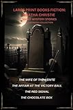 LARGE PRINT BOOKS FICTION:AGATHA CHRISTIE SHORT MYSTERY STORIES ILLUSTRATED COLLECTION