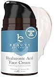 Hyaluronic Acid Moisturizer for Face - USA Made with Organic & Natural Ingredients, Hydrating Anti Aging Face Moisturizer for Dry Skin with Glycerin & Vitamin E, Unscented Anti Wrinkle Cream