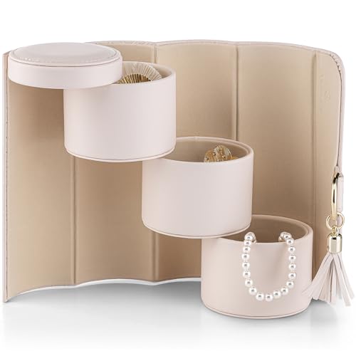 Vlando Jewelry Case, Small Travel Accessory Storage Box gift for girl