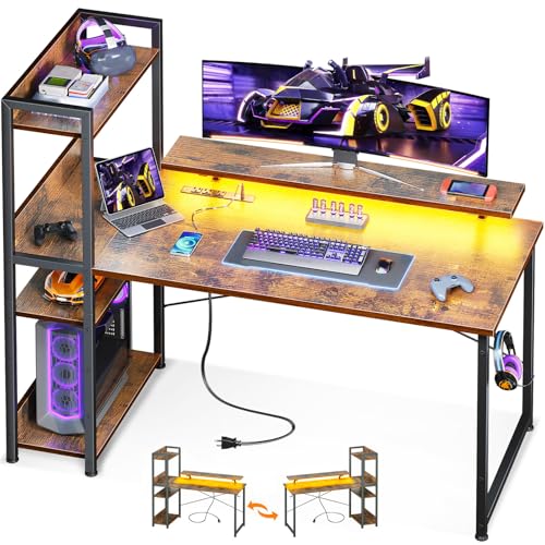 ODK Computer Desk with USB Charging Port & Power Outlet