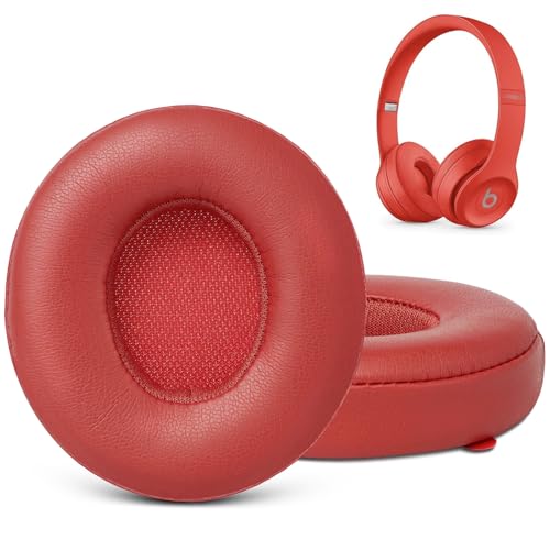 Replacement Ear Pads for Beats Solo 3, Ear Cushions for Beats Solo 2 & Solo 3 Wireless/Wired On-Ear Headphone Earpads