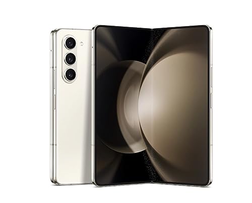 Samsung Galaxy Z Fold 5 SM-F946U1 Single SIM + ESIM 12GB+1TB US Model Factory Unlocked (Cream)
