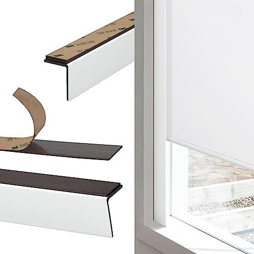 Keego 100% Blackout PVC Light Blockers for Window Shades and Blinds - Block Light Along The Sides of Blackout Blinds Great for Bedroom Nursery, Light Blocking Strips