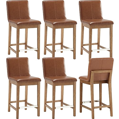 LZAREAL Modern Wood Stool Chair 5730