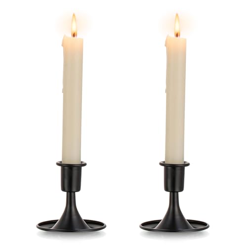 Romadedi Candlestick Candle Holders for Taper Gold Candle Stick Holder Vintage Table Centerpiece Wedding Reception Festive Christmas Mantel Decoration or Home Decor