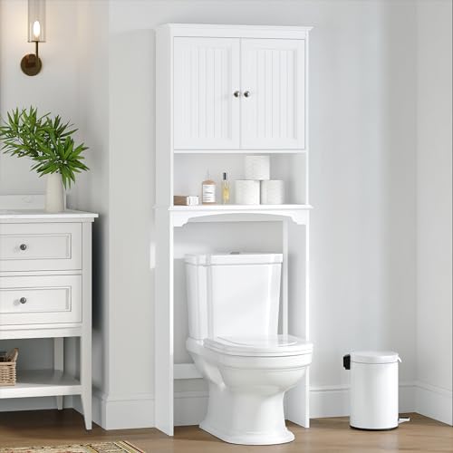 Spirich Over The Toilet Storage Cabinet, Bathroom Shelf Over Toilet, Bathroom Storage Cabinet Organizer