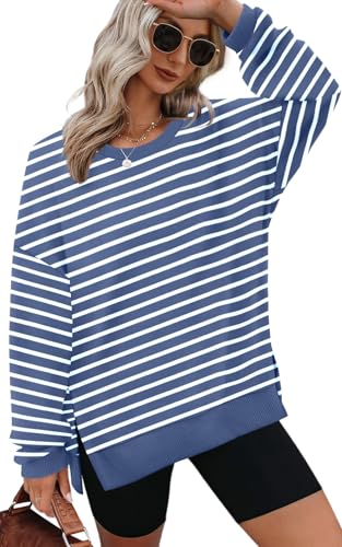 XIEERDUO Womens Oversized Sweatshirts Pullover Casual Crewneck Long Sleeve Tops Comfy