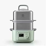 BUYDEEM G553 Two-Tier 10-Quart Electric Food Steamer for Cooking, One Touch, Digital Multifunctional Steamer, Quick Steam in 60s, Stainless Steel Steamer Tray, No Stew Pots Included