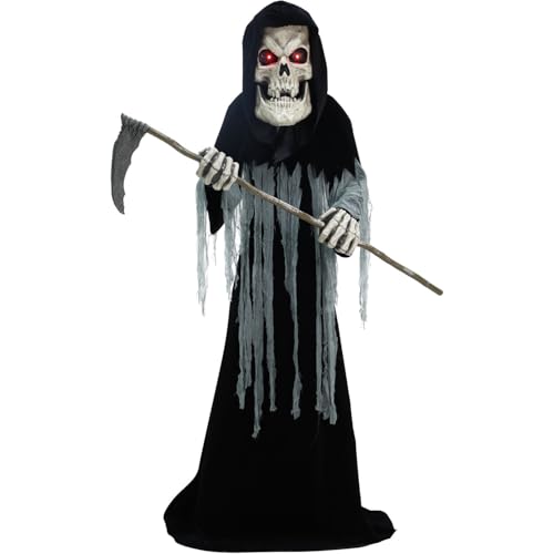 Haunted Hill Farm 5-Ft. Animatronic Zombie Edwin Indoor or Covered Outdoor Halloween Decoration