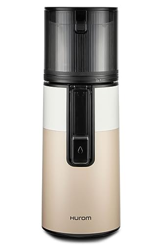 Hurom H400 Cold Press Juicer Machine, Award Winning Masticating Slow Juicer, Easy to Clean, Strainer & Hands Free with Self Feeding, Wide Mouth Hopper, Easy Assembly (Two-Tone Oat)