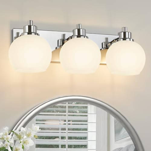 Tuscarora Bathroom Light Fixtures Gold Vanity Light 3 Light Wall Sconces Lighting Brushed Brass Bathroom Lights Bath Wall Lights Wall Lamp for Mirror Kitchen