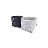 INLIMA Appliance Shelf for Kitchen Nordic Felt Storage Basket Convenient Folding Hallway Entrance key Small Storage Box Office Desk Home Supplies Organizer (Color : Black, Size : X-Small)