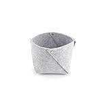 INLIMA Appliance Shelf for Kitchen Nordic Felt Storage Basket Convenient Folding Hallway Entrance key Small Storage Box Office Desk Home Supplies Organizer (Color : White, Size : X-Small)