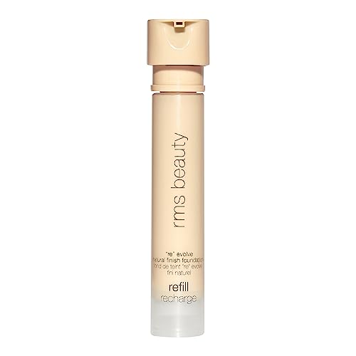 RMS Beauty ReEvolve Natural Finish Liquid Foundation – Lightweight, Hydrating, Buildable Coverage for Medium Skin Tone Evenness, Nourishing & Long-Lasting, 1 fl oz