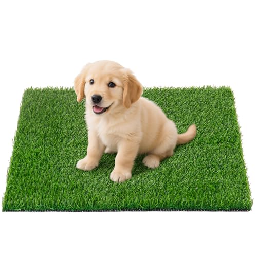 Oiyeefo Artificial Pet Pee Grass Mat for Puppy, Pet Turf Fake Grass Replacement Pad for Dog Potty Training, Indoor and Outdoor - 2 Packs
