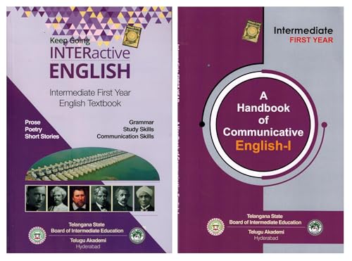 INTERactive ENGLISH - Intermediate First Year English Textbook with Handbook Of Communicative English I ( SET Of 2 BOOKS )