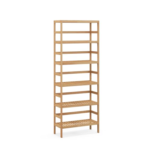 HLXZN Bamboo Shelf Bathroom Units for Bathroom, Living Room, Kitchen