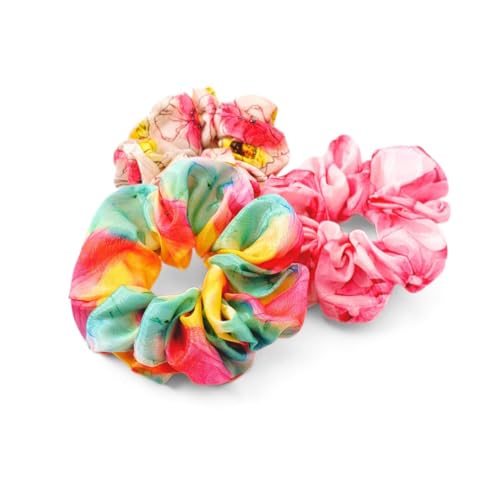 Premium gift scrunchies for girl, women hairband, unique texture (Luxury print 1)