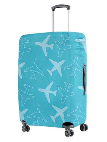 Cortina Luggage Cover Trolley Travel Covers Washable Dust Proof Anti-Scratch Suitcase Protector, Small-Light Blue