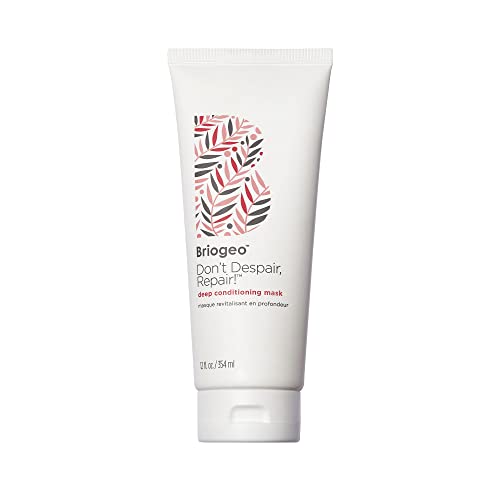 Briogeo Don't Despair, Repair! Deep Conditioning Mask, Deep Conditioner for Dry Damaged or Color Treated Hair, Prevent Future Breakage, Protein Mask for Stronger Hair, Vegan, Cruelty-Free