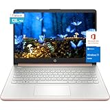 HP-Laptops 14inch-Rose Gold Windows 11-32GB RAM - 192GB Storage - Microsoft 365 - Quad-core Intel Celeron N4120 - USB Type-C - SD Card Reader - 13Hours Battery Life - Wireless-AC - HDMI