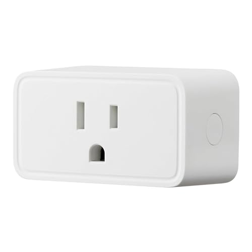 Amazon Basics Smart Plug with Timer Function, Voice Control, WiFi 2.4 GHz, APP Control, Schedule, Works with Alexa Only, No Hub Required, White