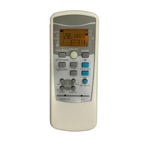 Upix AC Remote No. 25 (with Backlight) (3D Auto), Compatible/Replacement for Mitsubishi AC Remote Control (Exactly Same Remote Will Only Work)