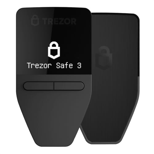Trezor Safe 3 - Passphrase & Secure Element Protected Crypto Hardware Wallet