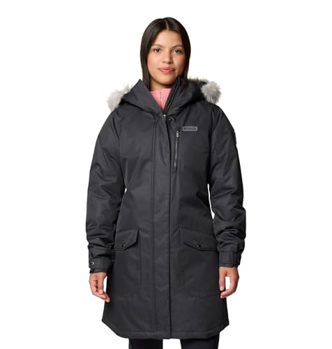 Columbia Women's Suttle Mountain Long Insulated Jacket, 2024 Black, Medium