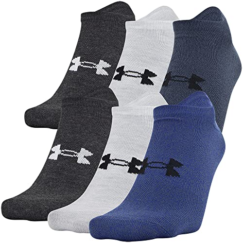 Under Armour Men's Essential Lite No Show Socks, 6-Pairs