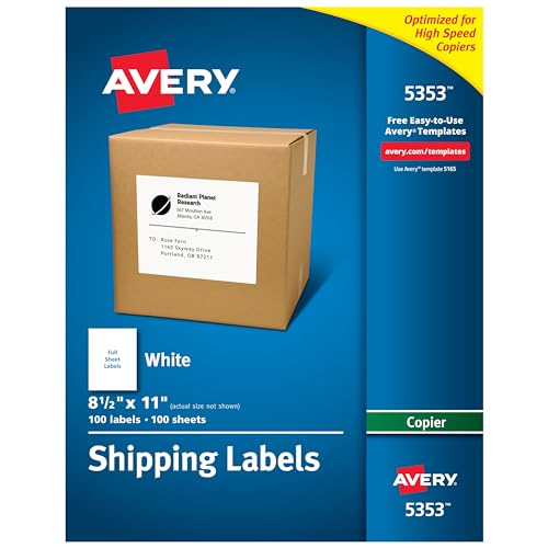 Avery Shipping Labels for Copiers