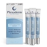 Plexaderm Rapid Reduction Eye Serum - Visibly Reduces Under-Eye Bags, Wrinkles, Dark Circles, Fine Lines & Crow's Feet Instantly, Anti Aging Wrinkle Remover for Face, 3 Full Size Tubes