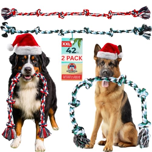 Pacific Pups Products Giant Dog Rope Chew Toys for Extra Large Dogs