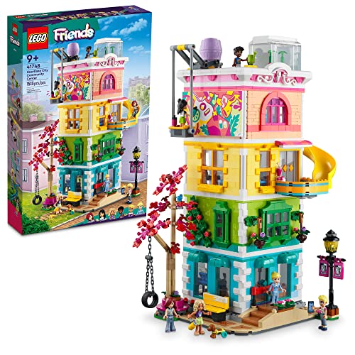 LEGO Friends Heartlake City Community Center 41748 Building Toy Set; Creative Challenge for Ages 9+, Includes 6 Mini-Dolls