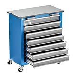 LARBANKE Tool Chest,7-Drawer Rolling Toolbox Chest,Rolling Tool Chest on Wheels with Keyed Locking System,and 4 Foot Pad,Tool Chet can be Combined Cabinet Set with 5-Drawer Tool Chest,for Garage