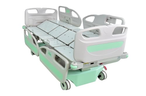 HopeFULL (HC-91 EZ-Turn ICU Hospital Bed with Lateral Tilting, 12 pcs Sectional 4.7" Foam Mattress, LINAK Motor, Weight Scale, Foot Control, Height Adjustment, Not Compatible with Patient Hoyer Lift