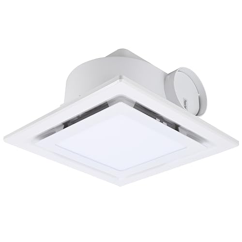Bathroom Fan with Light Exhaust Fan Ceiling Mount Vent Fan Light Combo