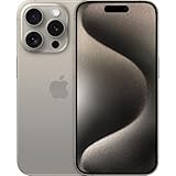 Apple iPhone 15 Pro, 512GB, Natural Titanium - GSM Carriers (Renewed)
