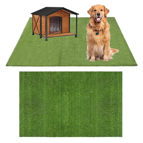 GLOBREEN Artificial Grass for Dog, Fake Grass Pee Pad for Dogs Potty Training, Large Turf Pets Rug