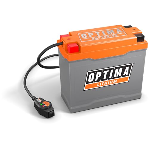 OPTIMA QUAD20 ORANGETOP LiFePO4 Lithium Motorcycle Battery with Built-in Engine Start Reserve, 540 CA, 9AH, ATV, UTV, 4-wheeler, Mower Battery. Replaces YTX20L, YTX20L-BS, YB16-B, YB50-N18L-A3