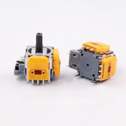2PCS Hall Effect 3D Analog Sensor Joystick Module Replacement for Sony PS5 Analog Sensor Potentiometer Color Yellow