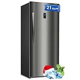 Smad Upright Freezer, Stand Up Freezer 20 cu ft,Freezer Upright Frost Free Upright Freezer with Drawers,Stainless Steel Standing Freezer Upright with LED Display for Garage, Kitchen, Home Use