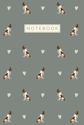 Springer Spaniel Notebook: Cute Aesthetic Lined Journal for Springer Spaniel Dog Lovers | Green Cover